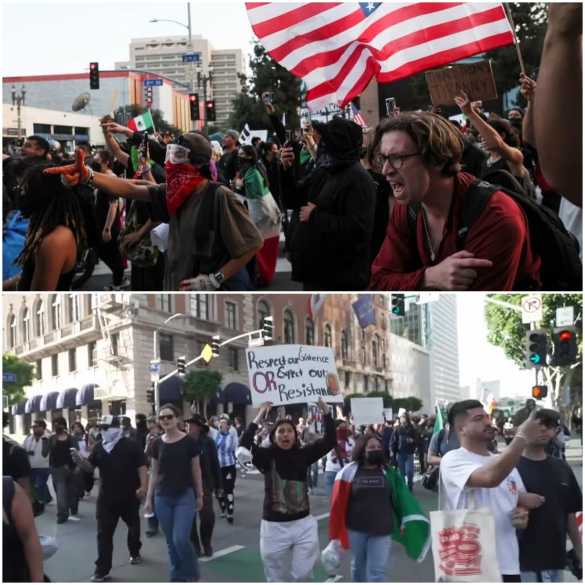 洛杉矶冲突持续 | 市中心部分宵禁