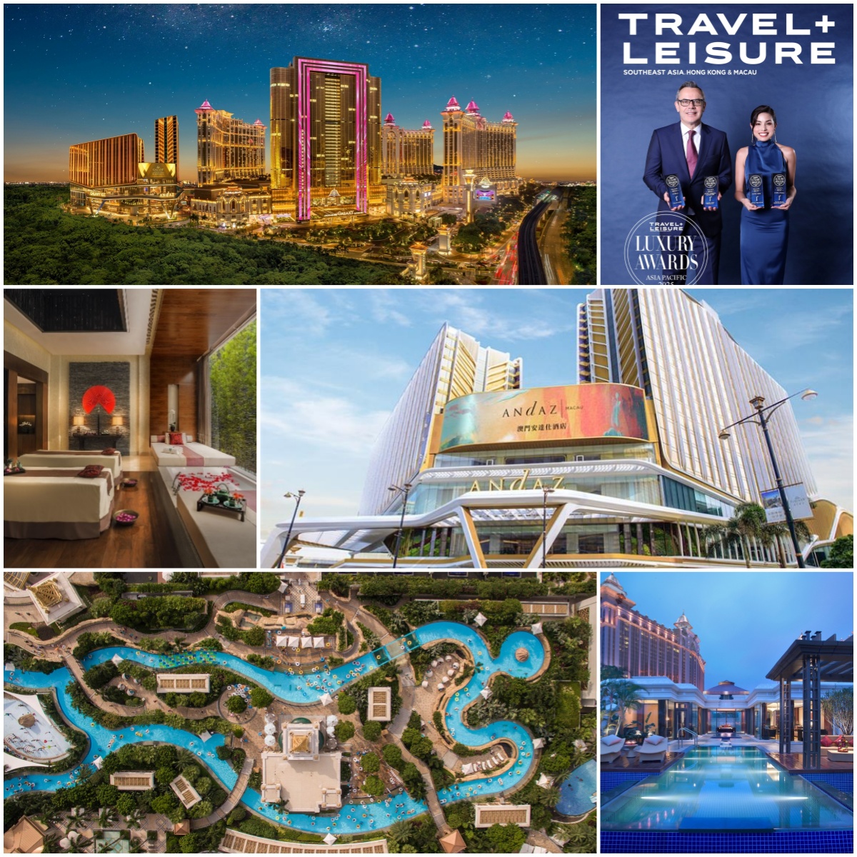 「澳门银河」奢华综合度假城荣获多项《Travel + Leisure》  2025 年亚太区奢华大奖及《香港及澳门 Tatler Best》大奖嘉许